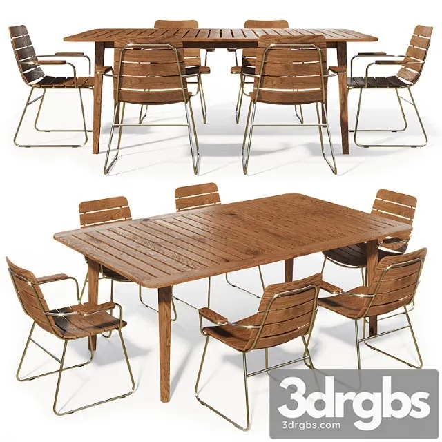 Table Furniture Set 1 3D Model Free