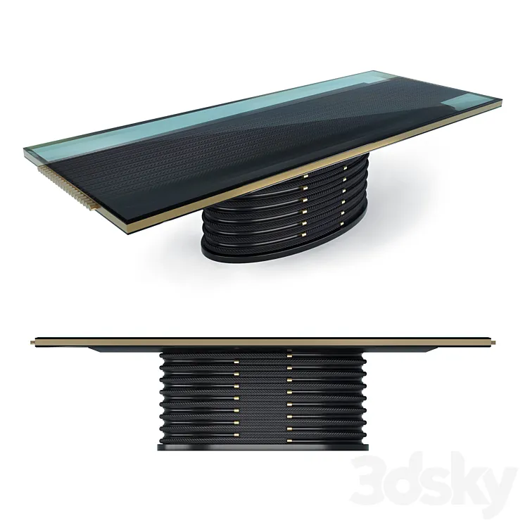 Table Gianfranco Ferre Home Brick Lane 3D Model Free