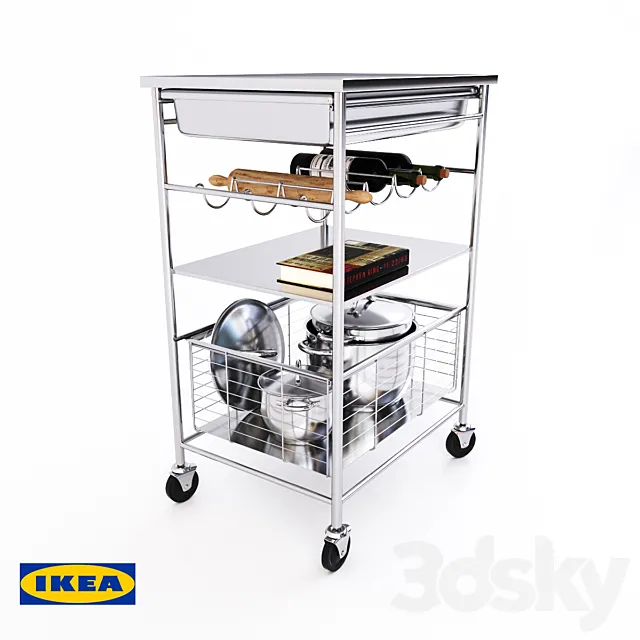 Table IKEA GRUNDTAL 3DModel