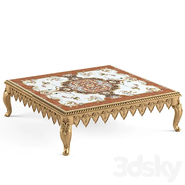 Table in oriental style. 3D Model