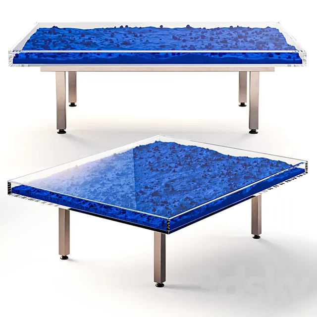 Table Klein Blue by Yves Klein 3DModel
