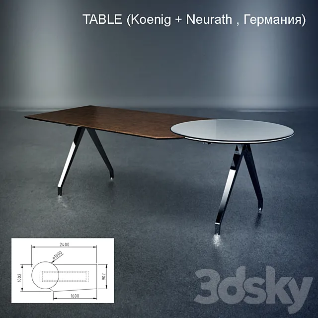 Table (Koenig + Neurath Germany) 3D Model
