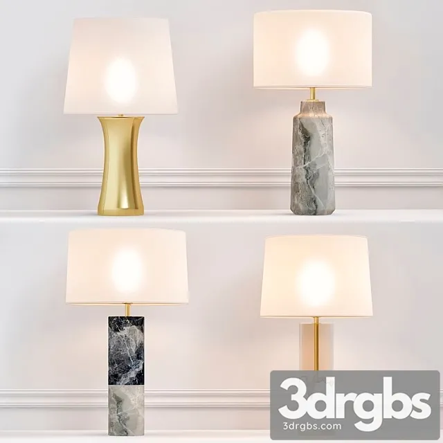 Table Lamp 2 3 3D Model Download