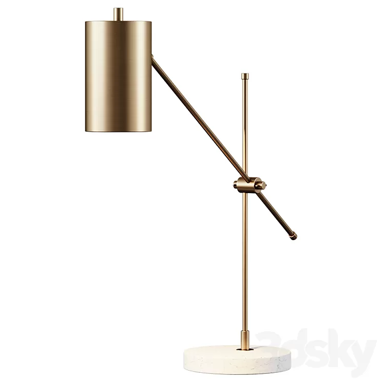 Table lamp Adjustable Antique Task Lamp work lamp 3D Model Free