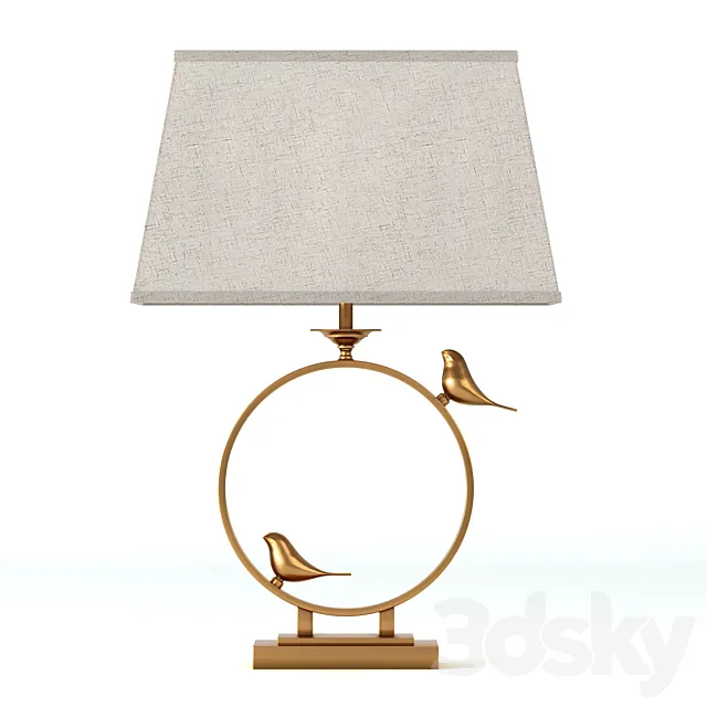 Table lamp Arte Lamp Rizzi A2230LT-1PB 3D Model