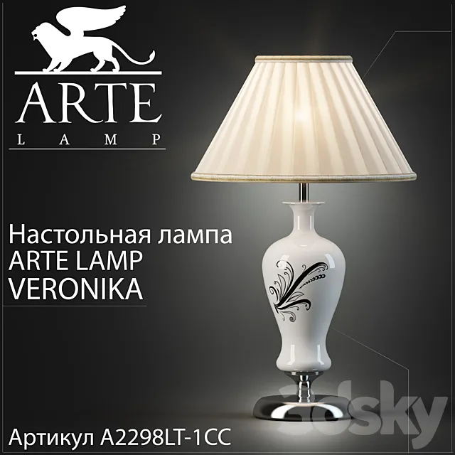 Table lamp Arte lamp Veronika A2298LT-1CC 3DModel