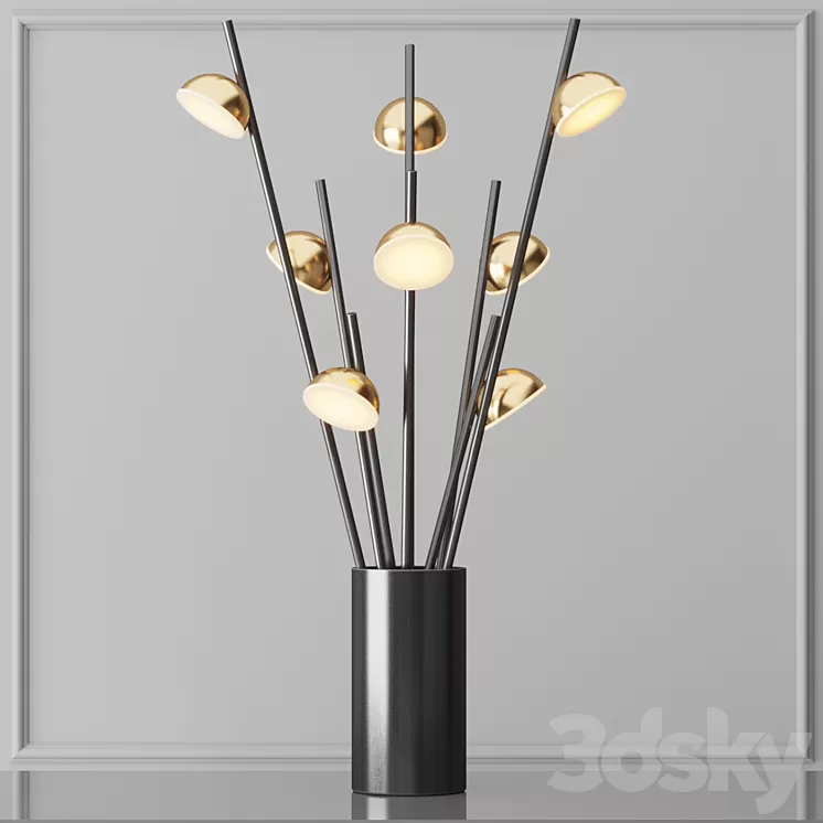 Table Lamp Bloom vertical 3D Model