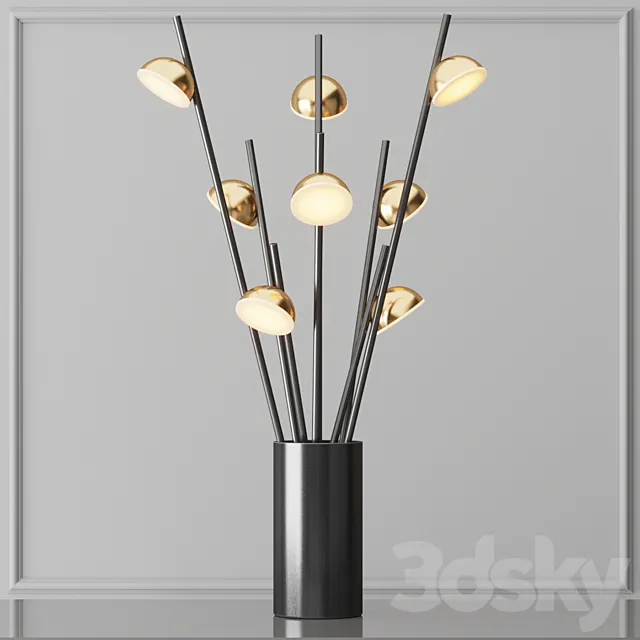 Table Lamp Bloom vertical 3DModel