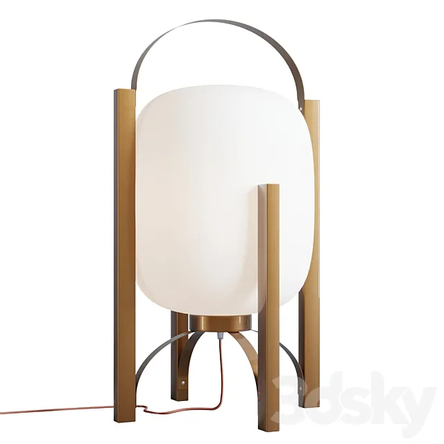 Table lamp Brass Stand Santa & Cole Cestita 3DModel