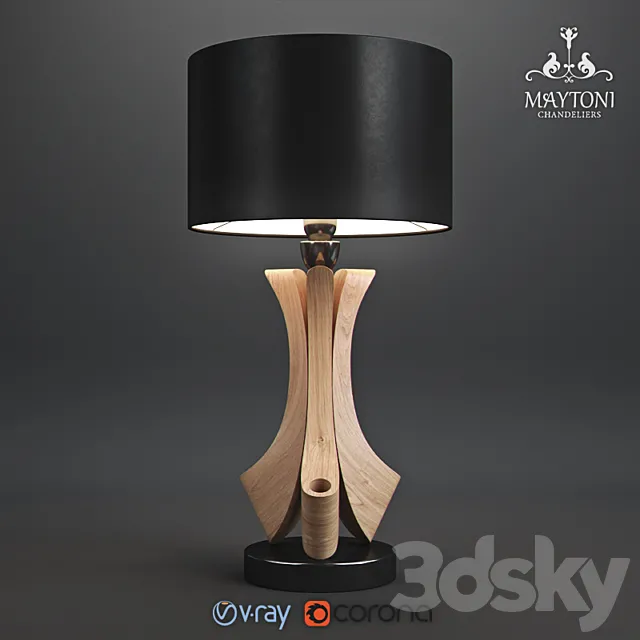 TABLE LAMP BRAVA MOD239-01-B_MY 3DModel