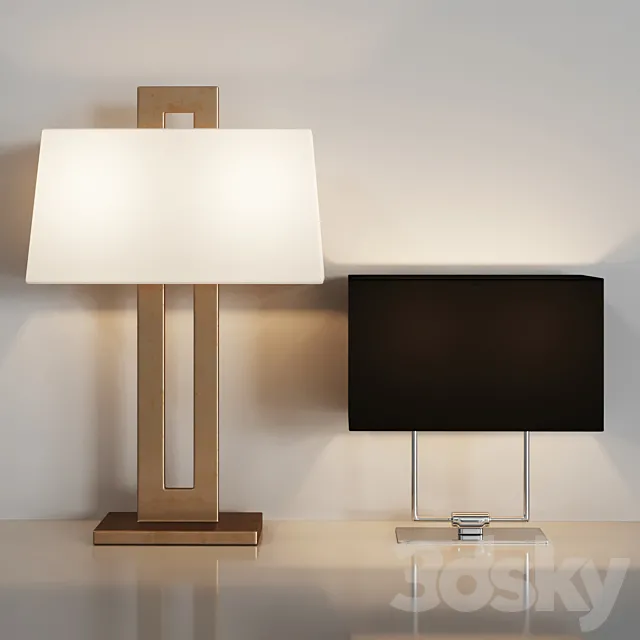 Table lamp by Dantone Home 01 3DModel
