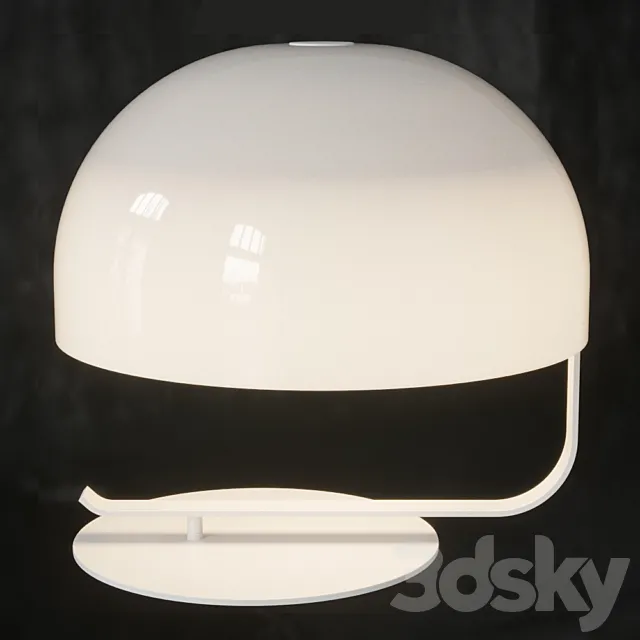 Table Lamp by Marco Zanuso for Oluce 3DModel