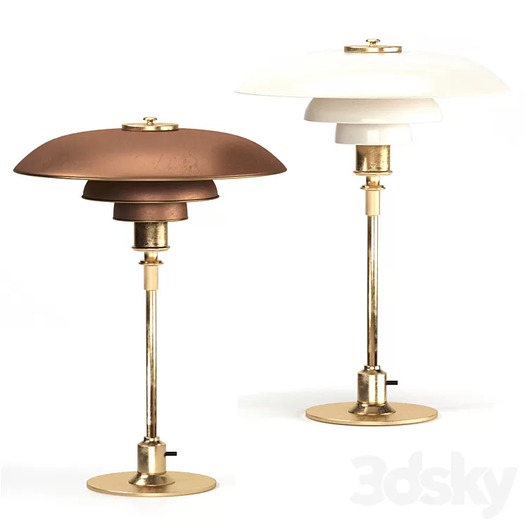 Table Lamp by Poul Henningsen 3D Model