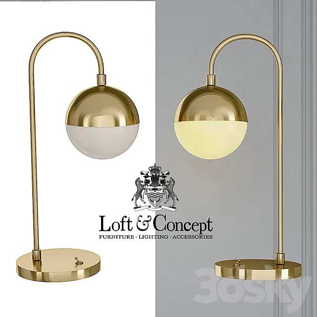 Table lamp Cedar Moss Table Lamp 3D Model