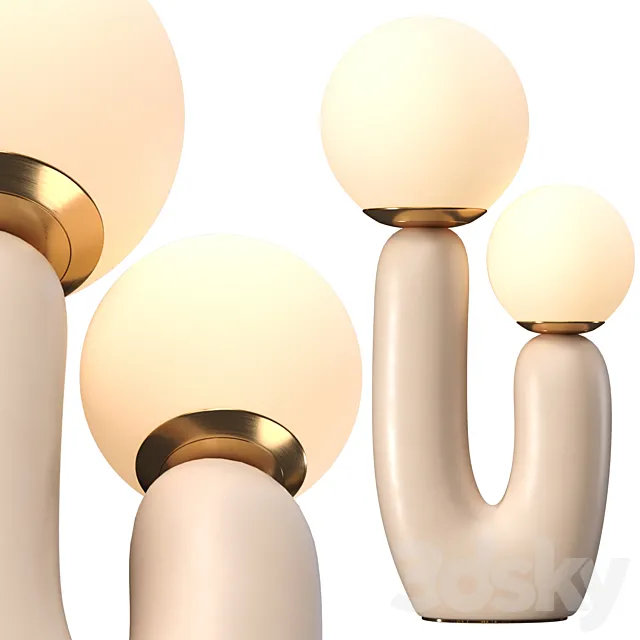 Table lamp corner design dorsy 3D Model
