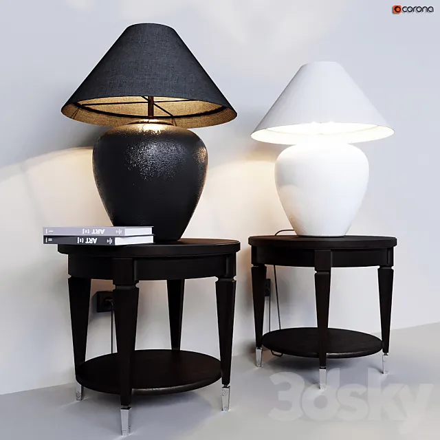 Table lamp Dantone Home Stonehenge and Coffee Table Rondo 3DModel