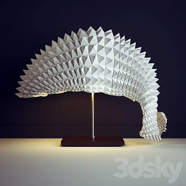 Table lamp Dragon's tail 3D Model