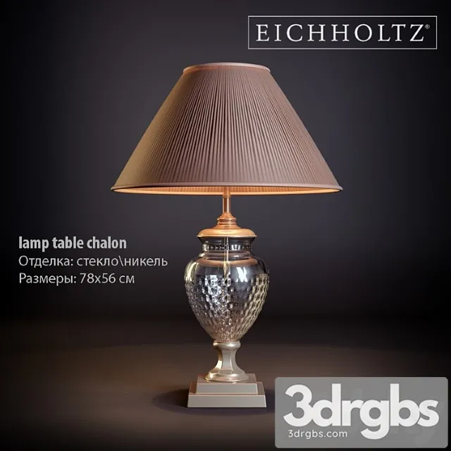 Table Lamp Eichholtz Chalon 3D Model Download