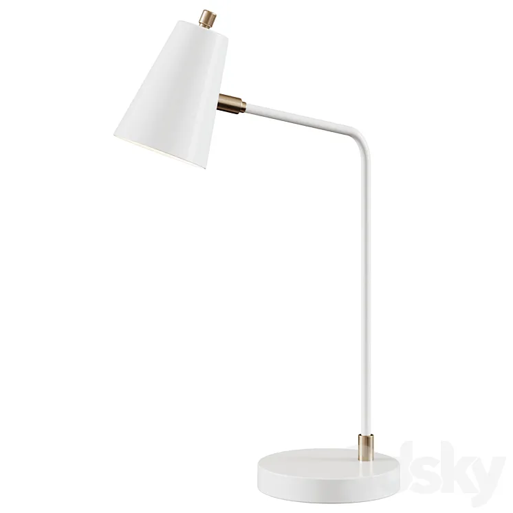 Table lamp Frankly Fundamental Desk Lamp 3D Model Free Download