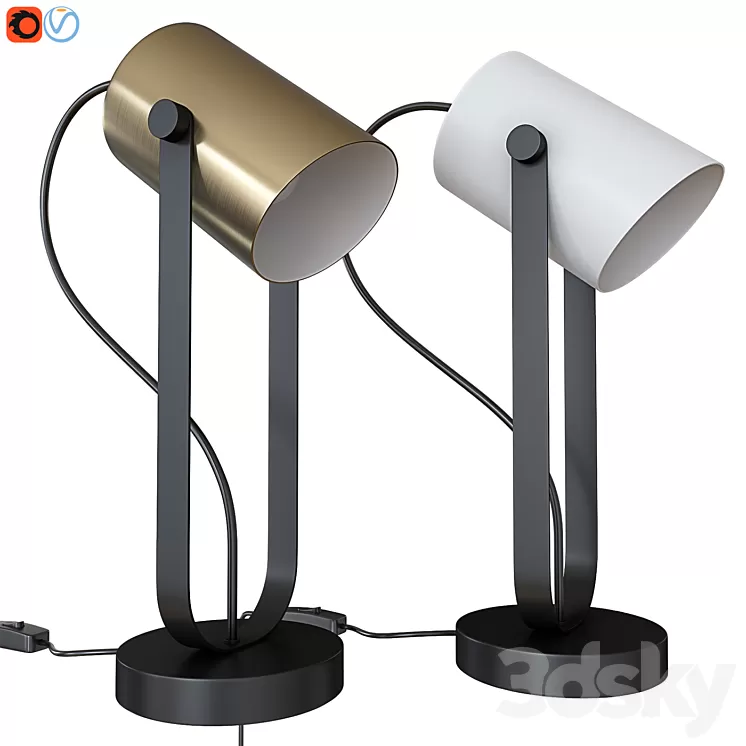 Table lamp FREYA ELORI 3D Model Free