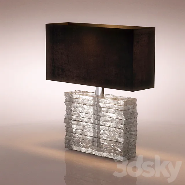 table lamp GLB16 CRYSTAL STRATA LAMP 3D Model