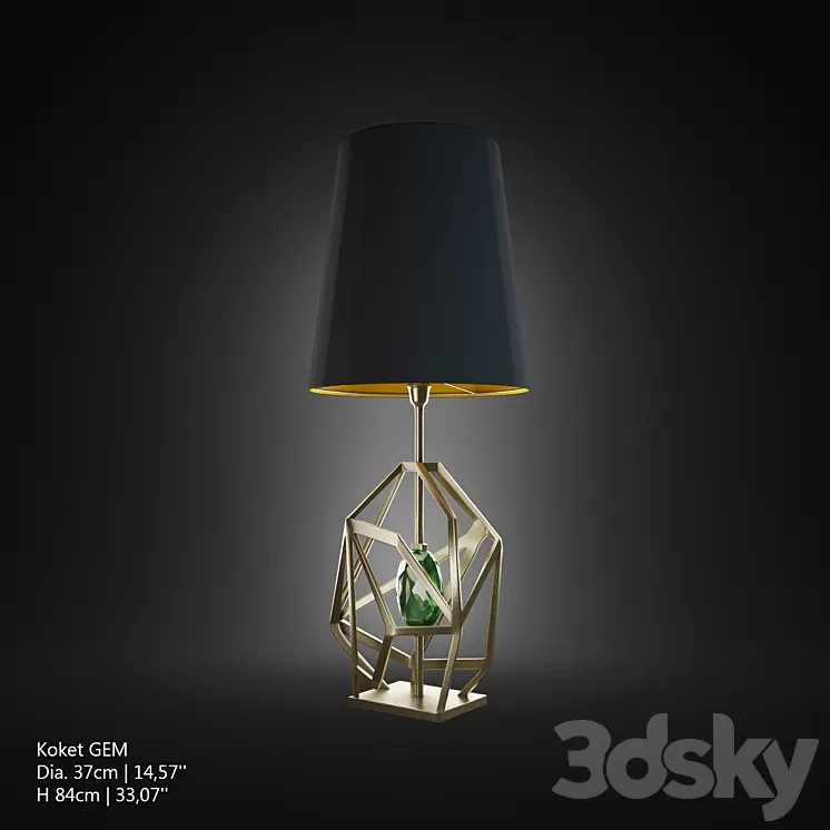 table lamp Koket GEM 3D Model