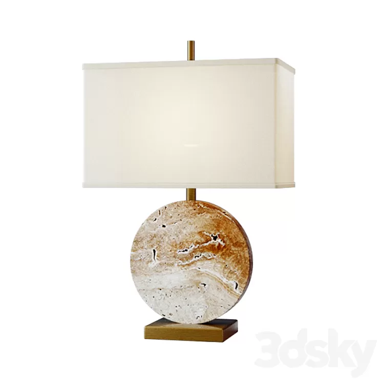 Table lamp Lua Grande Table Lamp beige marble 3D Model