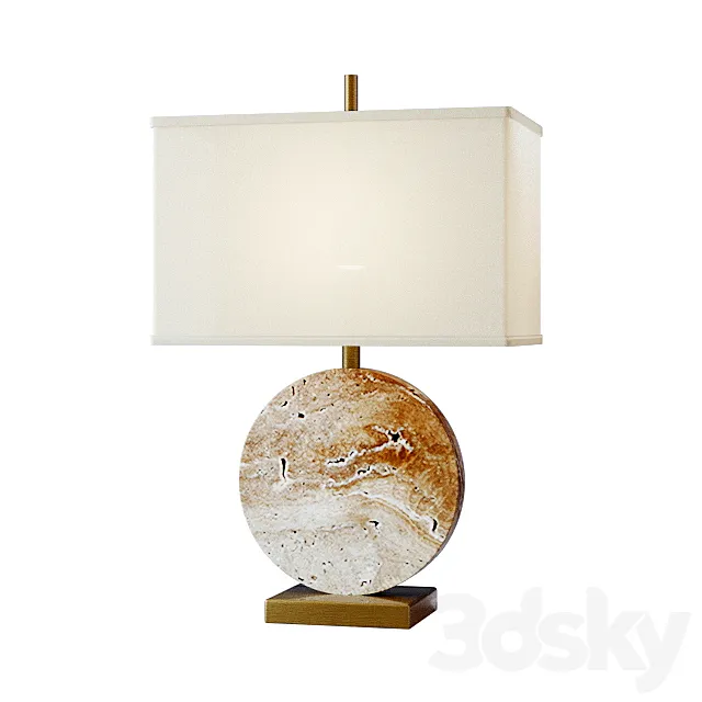 Table lamp Lua Grande Table Lamp beige marble 3DModel