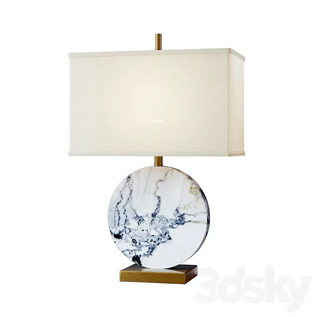 Table lamp Lua Grande Table Lamp gray marble 3DModel