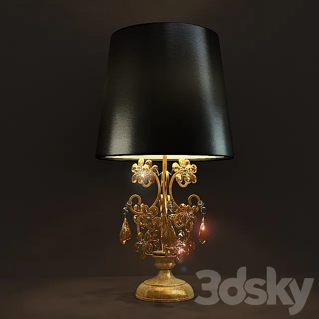 Table lamp Masiero FIORE DI FOGLIA 7200 3D Model