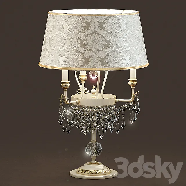 Table lamp Masiero GLASSE TL3 P01 3DModel