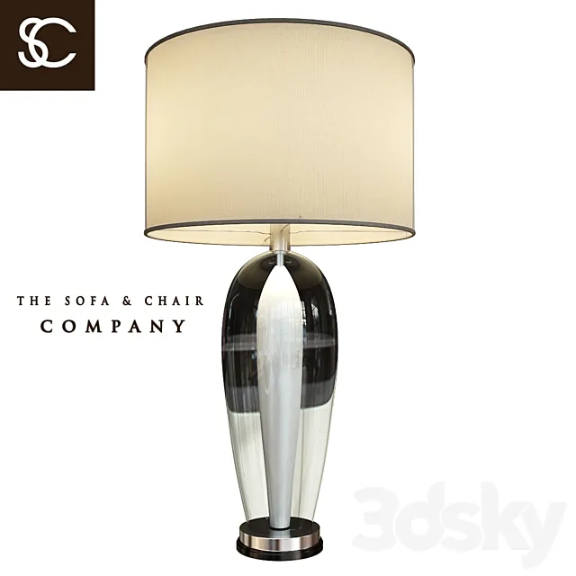 Table lamp PETITE CONCAVE SILVER (The Sofa & Chair Company) 3D Model