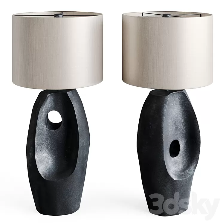 Table lamp Primitive Black 3D Model