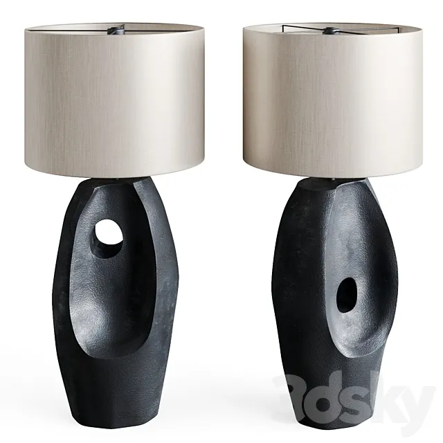 Table lamp Primitive Black 3DModel