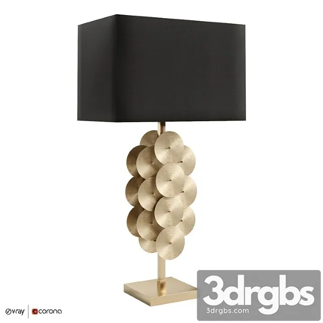 Table Lamp Puzzle Circles 3D Model Download