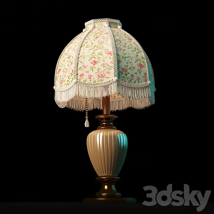 Table lamp retro 3D Model
