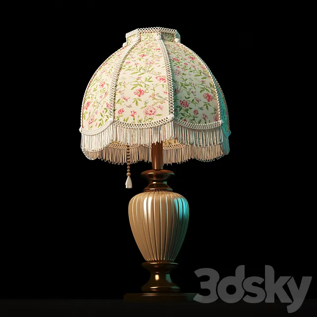 Table lamp retro 3DModel