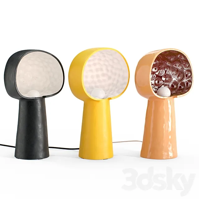 Table lamp set Keni large 3D Model