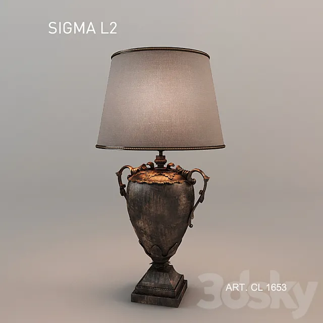 Table lamp Sigma L2 3D Model