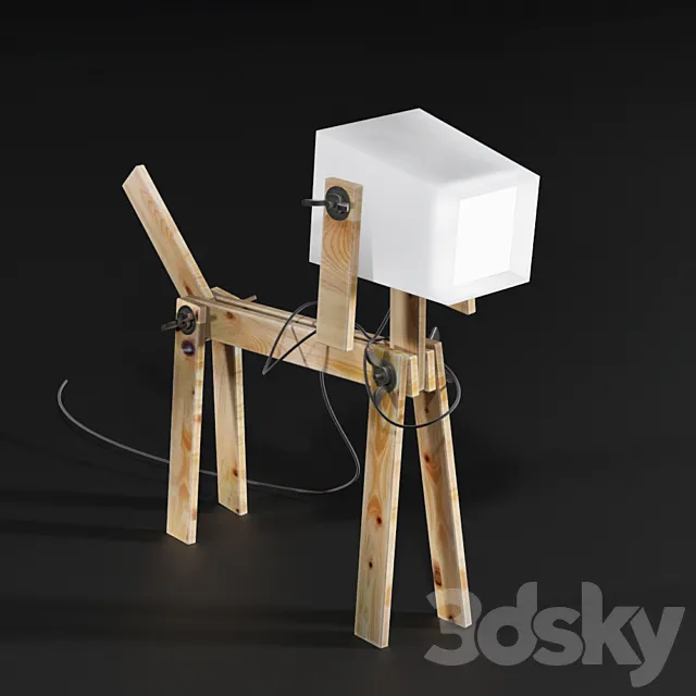 Table lamp The Dog 3DModel