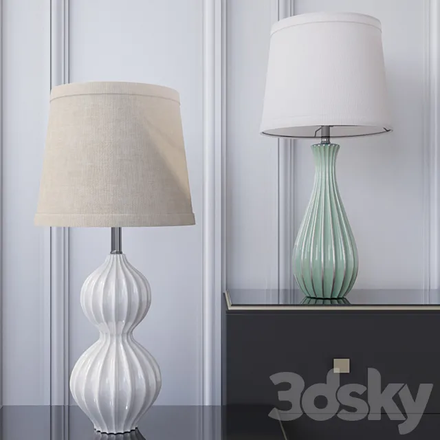 Table lamps Dantone Home: CLM8105 CLM8051 3D Model