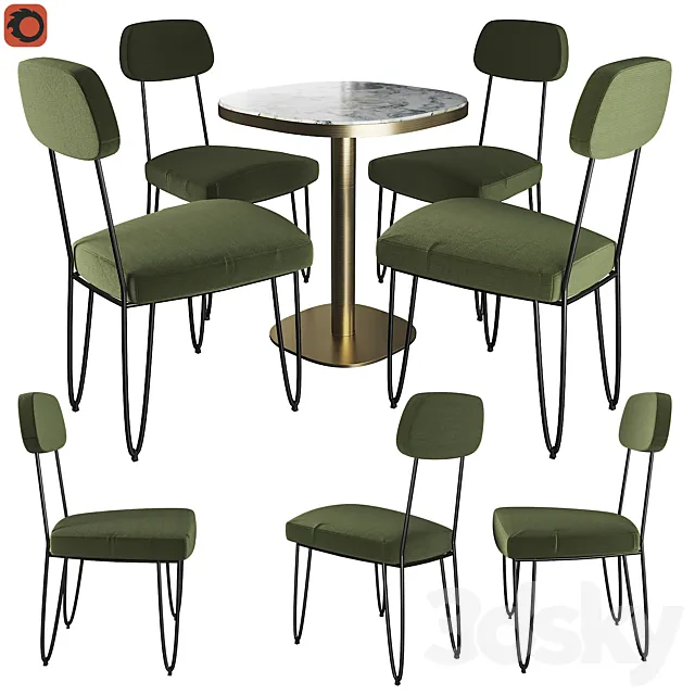 Table Lixfeld AM.PM chair Daffo La Redoute 3DModel