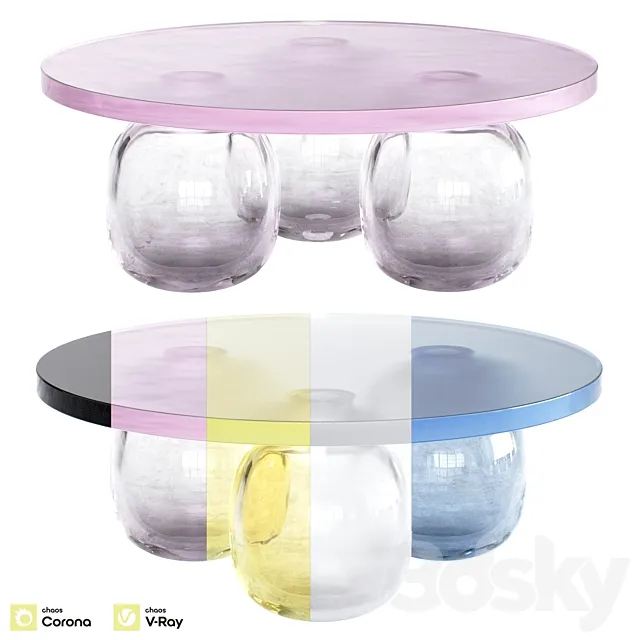 Table Mathieu Lehanneur Happy to be here 3D Model