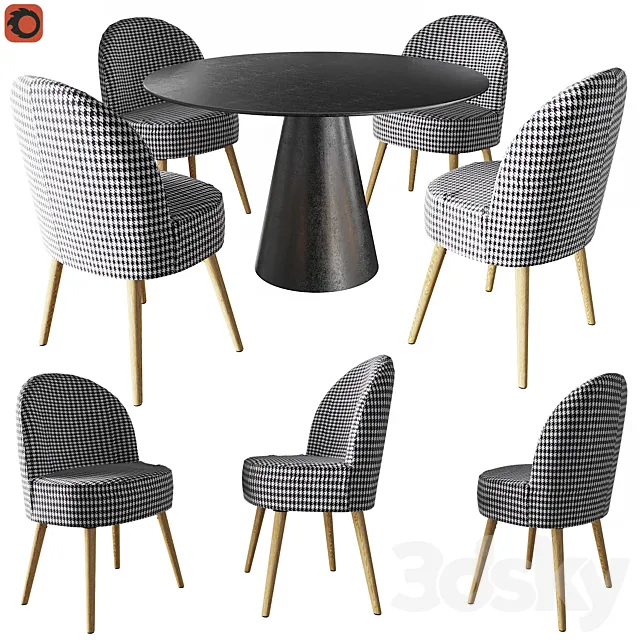 Table Mayra AM.PM chair QUILDA la redoute 3D Model
