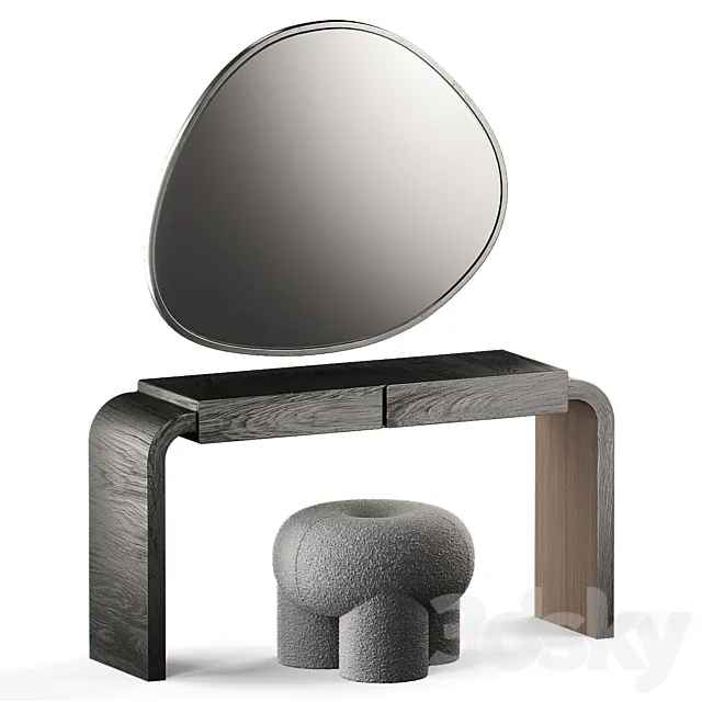 Table Nebo Pouf Ollie Mirror SPOT M 3D Model
