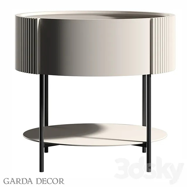 TABLE SCALA WITH MATT TOP 77IP-NS2072 Garda Decor 3D Model