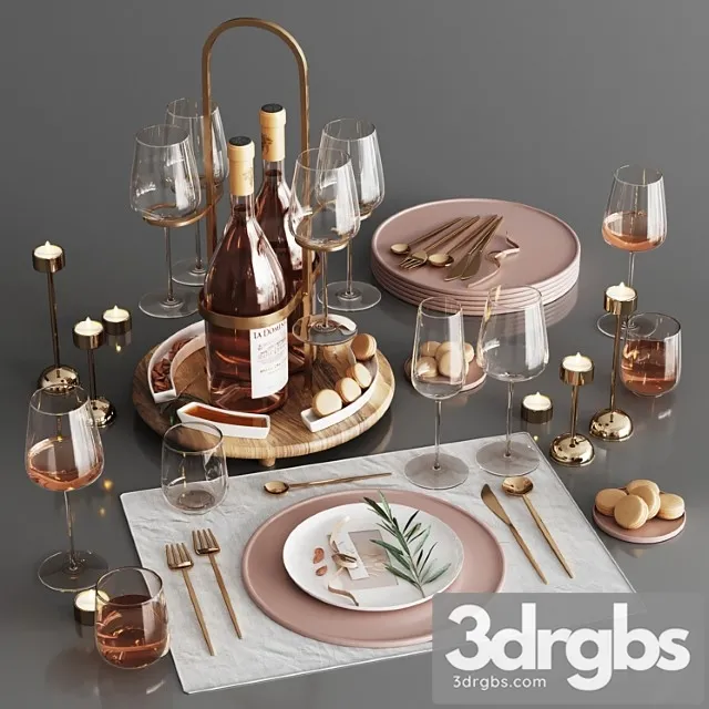 Table serving 3D Model Free