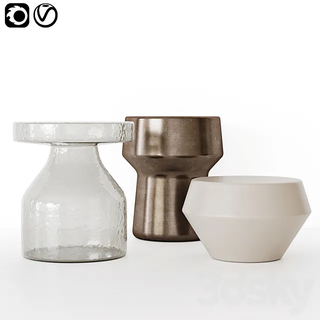 Table Set 01 3DModel