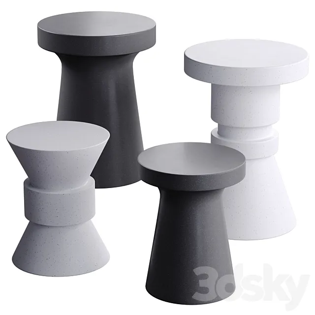 Table set Bello Jairo Cadiz La Redoute 3D Model