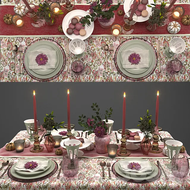 Table setting 002 3D Model